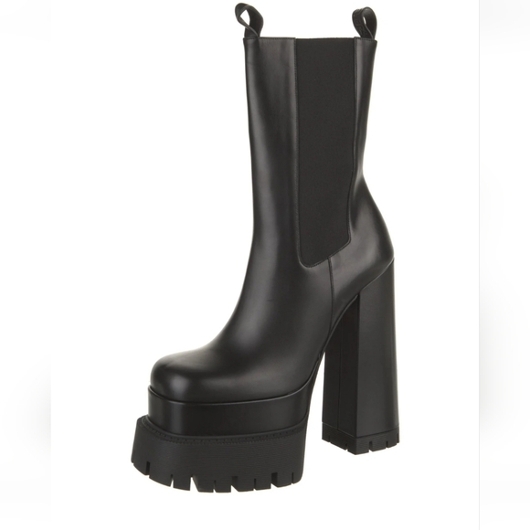 VERSACE MEDUSA PLATFORM ANKLE BOOTS - Picture 3 of 5